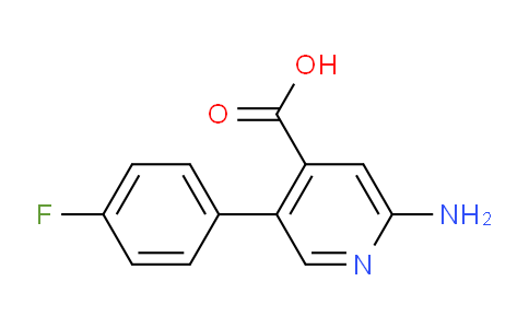 CAS No. 1214370-50-9, 2-Amino-5-(4-fluorophenyl)isonicotinic acid