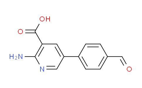 CAS No. 1261953-83-6, 2-Amino-5-(4-formylphenyl)nicotinic acid