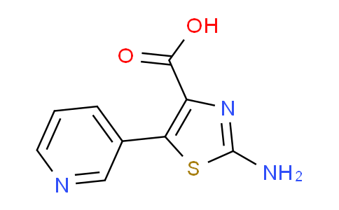CAS No. 1086380-26-8, 2-Amino-5-(pyridin-3-yl)thiazole-4-carboxylic acid