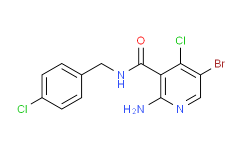 CAS No. 1956334-22-7, 2-Amino-5-bromo-4-chloro-N-(4-chlorobenzyl)nicotinamide