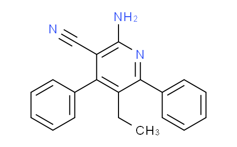 CAS No. 331979-90-9, 2-Amino-5-ethyl-4,6-diphenylnicotinonitrile