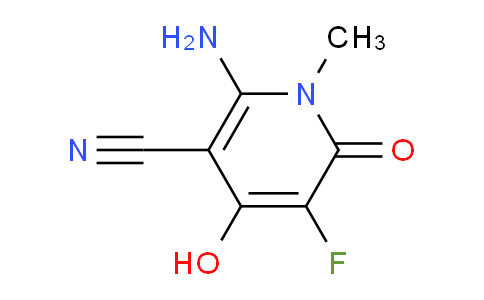 CAS No. 1227053-97-5, 2-Amino-5-fluoro-4-hydroxy-1-methyl-6-oxo-1,6-dihydropyridine-3-carbonitrile