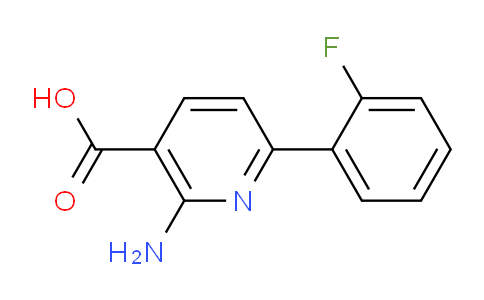 CAS No. 1708268-92-1, 2-Amino-6-(2-fluorophenyl)nicotinic acid