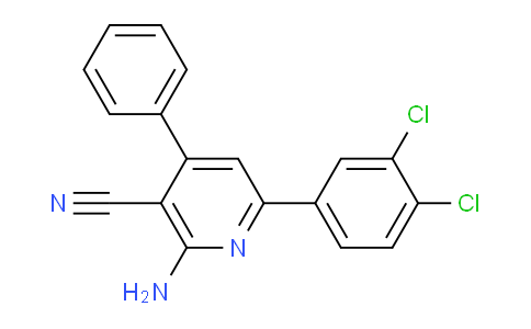 CAS No. 106020-47-7, 2-Amino-6-(3,4-dichlorophenyl)-4-phenylnicotinonitrile