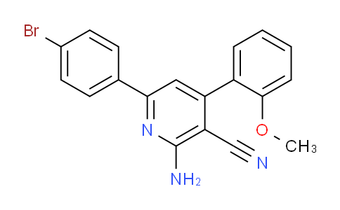 CAS No. 332018-29-8, 2-Amino-6-(4-bromophenyl)-4-(2-methoxyphenyl)nicotinonitrile