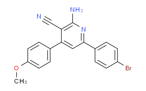CAS No. 126202-92-4, 2-Amino-6-(4-bromophenyl)-4-(4-methoxyphenyl)nicotinonitrile