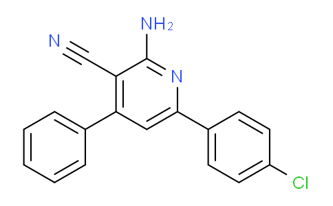 CAS No. 75356-07-9, 2-Amino-6-(4-chlorophenyl)-4-phenylnicotinonitrile
