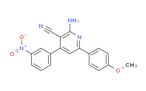 CAS No. 510764-45-1, 2-Amino-6-(4-methoxyphenyl)-4-(3-nitrophenyl)nicotinonitrile
