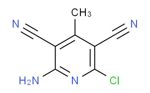 CAS No. 64829-09-0, 2-Amino-6-chloro-4-methylpyridine-3,5-dicarbonitrile