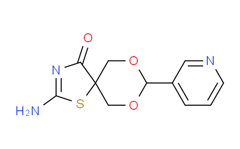 CAS No. 312608-26-7, 2-Amino-8-(pyridin-3-yl)-7,9-dioxa-1-thia-3-azaspiro[4.5]dec-2-en-4-one