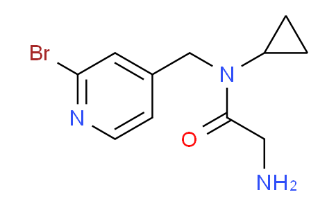 CAS No. 1353977-87-3, 2-Amino-N-((2-bromopyridin-4-yl)methyl)-N-cyclopropylacetamide