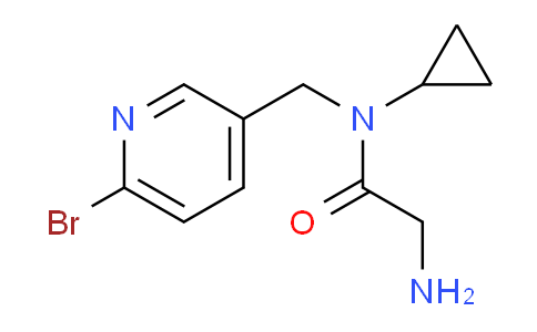 CAS No. 1353962-04-5, 2-Amino-N-((6-bromopyridin-3-yl)methyl)-N-cyclopropylacetamide