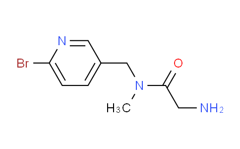 CAS No. 1353977-23-7, 2-Amino-N-((6-bromopyridin-3-yl)methyl)-N-methylacetamide