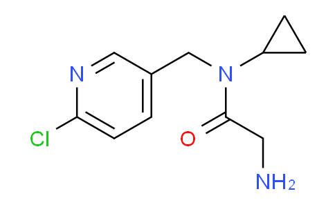 CAS No. 1353977-31-7, 2-Amino-N-((6-chloropyridin-3-yl)methyl)-N-cyclopropylacetamide