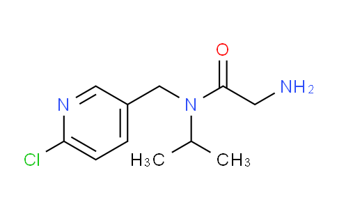 CAS No. 1353962-07-8, 2-Amino-N-((6-chloropyridin-3-yl)methyl)-N-isopropylacetamide