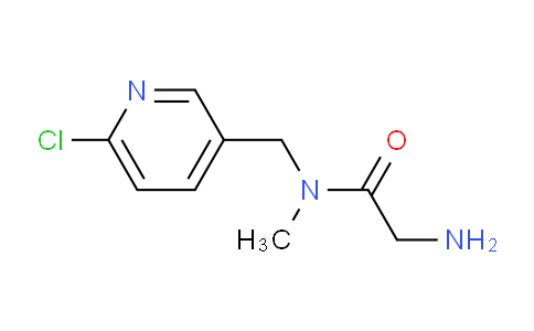 CAS No. 1353977-80-6, 2-Amino-N-((6-chloropyridin-3-yl)methyl)-N-methylacetamide
