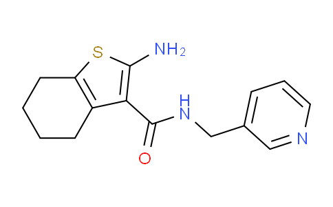 CAS No. 522597-99-5, 2-Amino-N-(pyridin-3-ylmethyl)-4,5,6,7-tetrahydrobenzo[b]thiophene-3-carboxamide