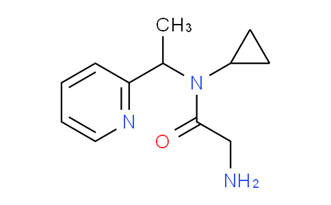 CAS No. 1353959-38-2, 2-Amino-N-cyclopropyl-N-(1-(pyridin-2-yl)ethyl)acetamide