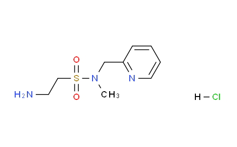 CAS No. 1154938-19-8, 2-Amino-N-methyl-N-(pyridin-2-ylmethyl)ethanesulfonamide hydrochloride