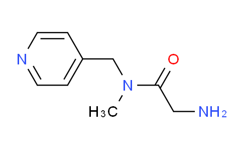 CAS No. 1155110-55-6, 2-Amino-N-methyl-N-(pyridin-4-ylmethyl)acetamide