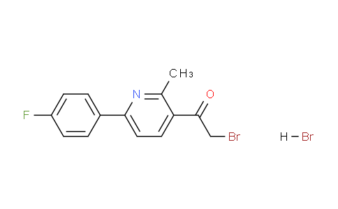 CAS No. 1208076-07-6, 2-Bromo-1-(6-(4-fluorophenyl)-2-methylpyridin-3-yl)ethanone hydrobromide