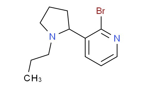CAS No. 1352492-69-3, 2-Bromo-3-(1-propylpyrrolidin-2-yl)pyridine