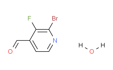 CAS No. 1553621-71-8, 2-Bromo-3-fluoroisonicotinaldehyde hydrate