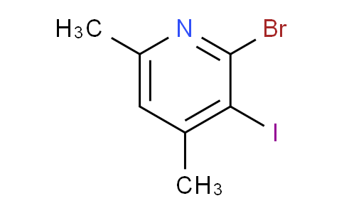 CAS No. 104830-09-3, 2-Bromo-3-iodo-4,6-dimethylpyridine
