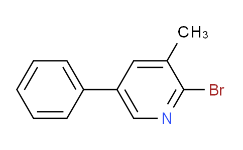 CAS No. 1438809-82-5, 2-Bromo-3-methyl-5-phenylpyridine