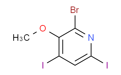 CAS No. 1221792-52-4, 2-Bromo-4,6-diiodo-3-methoxypyridine