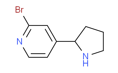 CAS No. 1260665-46-0, 2-Bromo-4-(pyrrolidin-2-yl)pyridine
