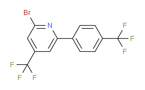 CAS No. 951231-26-8, 2-Bromo-4-(trifluoromethyl)-6-(4-(trifluoromethyl)phenyl)pyridine