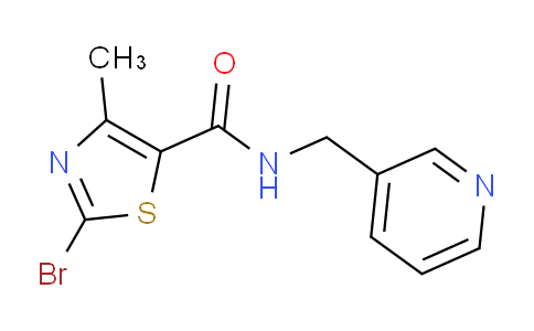CAS No. 1009378-44-2, 2-Bromo-4-methyl-N-(pyridin-3-ylmethyl)thiazole-5-carboxamide