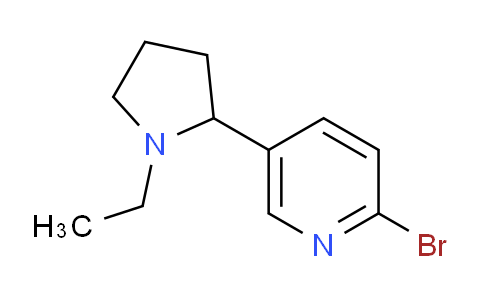 CAS No. 1352511-51-3, 2-Bromo-5-(1-ethylpyrrolidin-2-yl)pyridine