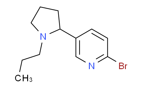 CAS No. 1352534-37-2, 2-Bromo-5-(1-propylpyrrolidin-2-yl)pyridine