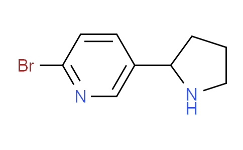 CAS No. 1211586-87-6, 2-Bromo-5-(pyrrolidin-2-yl)pyridine