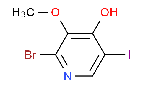 CAS No. 1246088-55-0, 2-Bromo-5-iodo-3-methoxypyridin-4-ol