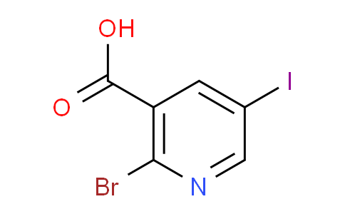 CAS No. 65550-80-3, 2-Bromo-5-iodonicotinic acid