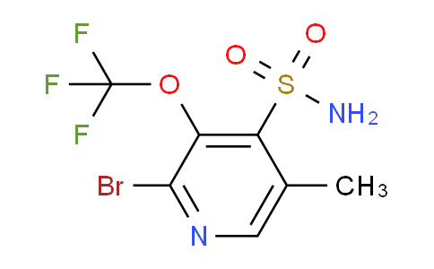 CAS No. 1806198-80-0, 2-Bromo-5-methyl-3-(trifluoromethoxy)pyridine-4-sulfonamide