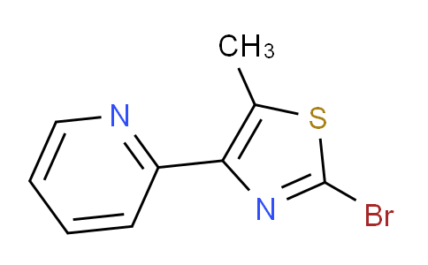CAS No. 886370-92-9, 2-Bromo-5-methyl-4-(pyridin-2-yl)thiazole