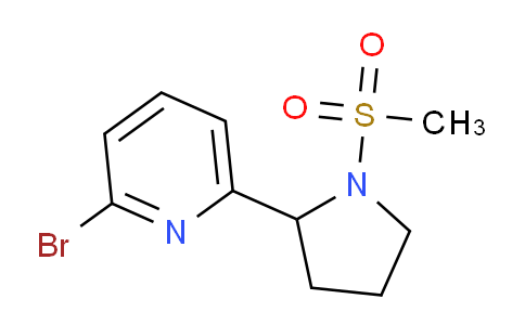 CAS No. 1316218-67-3, 2-Bromo-6-(1-(methylsulfonyl)pyrrolidin-2-yl)pyridine