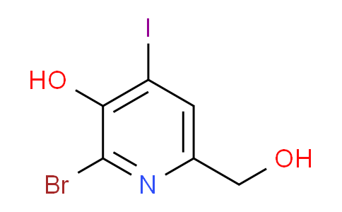 CAS No. 1261365-32-5, 2-Bromo-6-(hydroxymethyl)-4-iodopyridin-3-ol