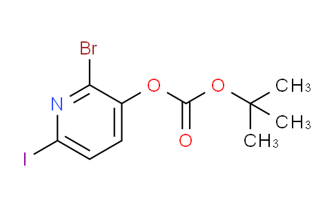 CAS No. 1087659-26-4, 2-Bromo-6-iodopyridin-3-yl tert-butyl carbonate