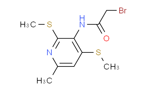 CAS No. 217096-06-5, 2-Bromo-N-(6-methyl-2,4-bis(methylthio)pyridin-3-yl)acetamide