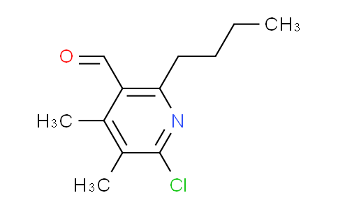CAS No. 153806-75-8, 2-Butyl-6-chloro-4,5-dimethylnicotinaldehyde