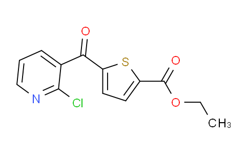 CAS No. 890100-49-9, 2-Chloro-3-(5-ethoxycarbonyl-2-thenoyl)pyridine