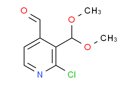CAS No. 1142192-52-6, 2-Chloro-3-(dimethoxymethyl)isonicotinaldehyde