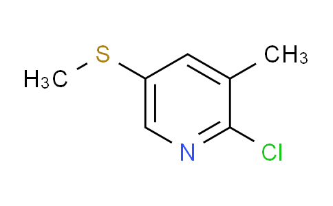 CAS No. 1820706-01-1, 2-Chloro-3-methyl-5-(methylthio)pyridine