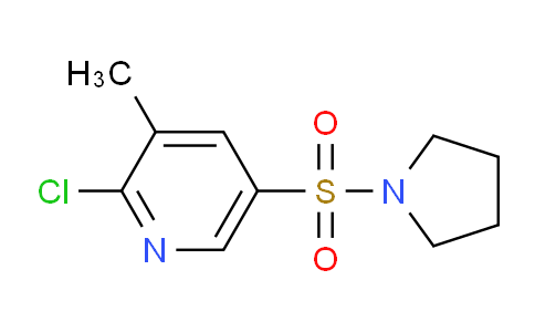 CAS No. 1355193-17-7, 2-Chloro-3-methyl-5-(pyrrolidin-1-ylsulfonyl)pyridine