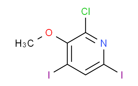 CAS No. 1221572-27-5, 2-Chloro-4,6-diiodo-3-methoxypyridine